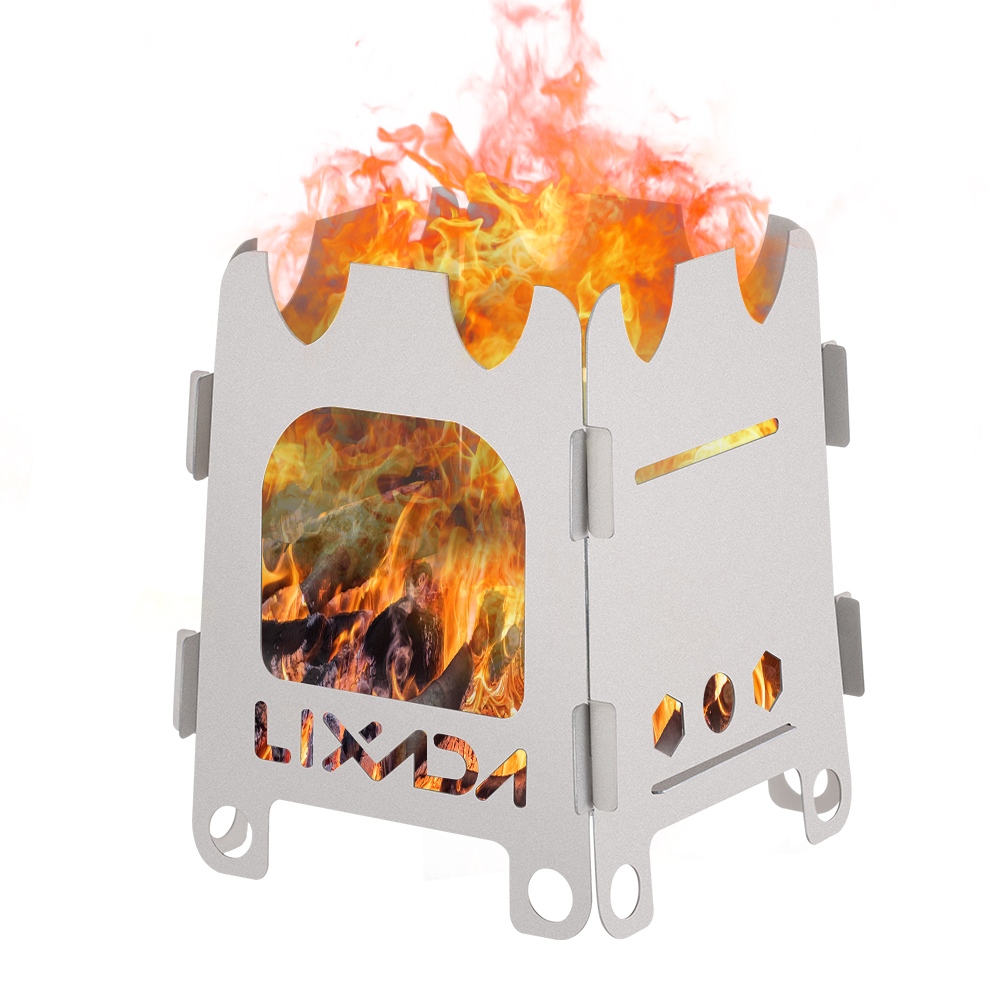 Outdoor Camping Stove Wood - Lixada-موقد محمول للتخييم في الهواء الطلق