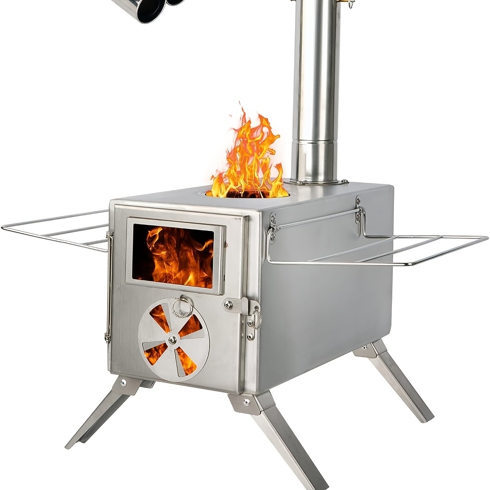 Outdoor Camping Wood Burning Stove - موقد خشب للتخييم من الفولاذ المقاوم