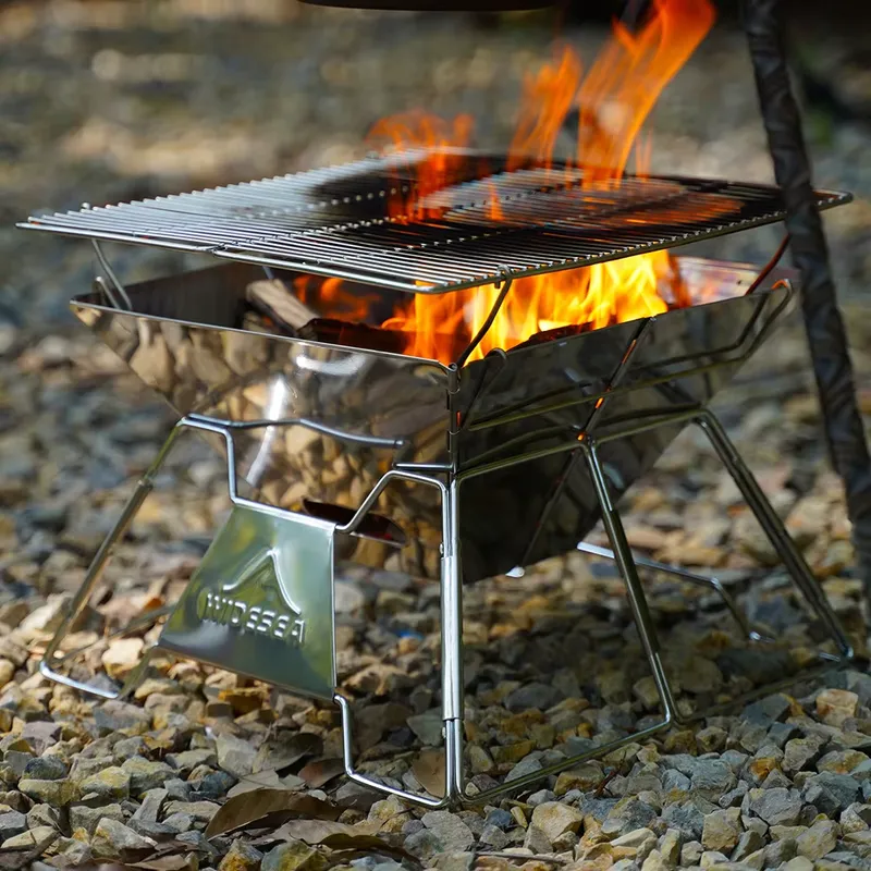 Outdoor Camping Wood Burning Stove - شواية للتخييم في الهواء الطلق، موقد