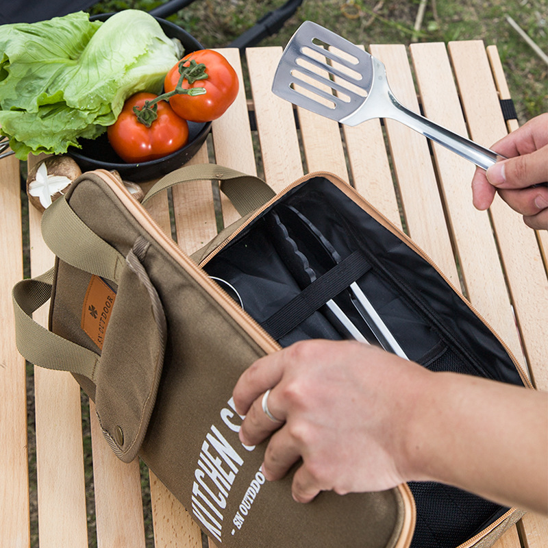 Outdoor Camping Utensils - طقم أدوات طهي للتخييم مكون من