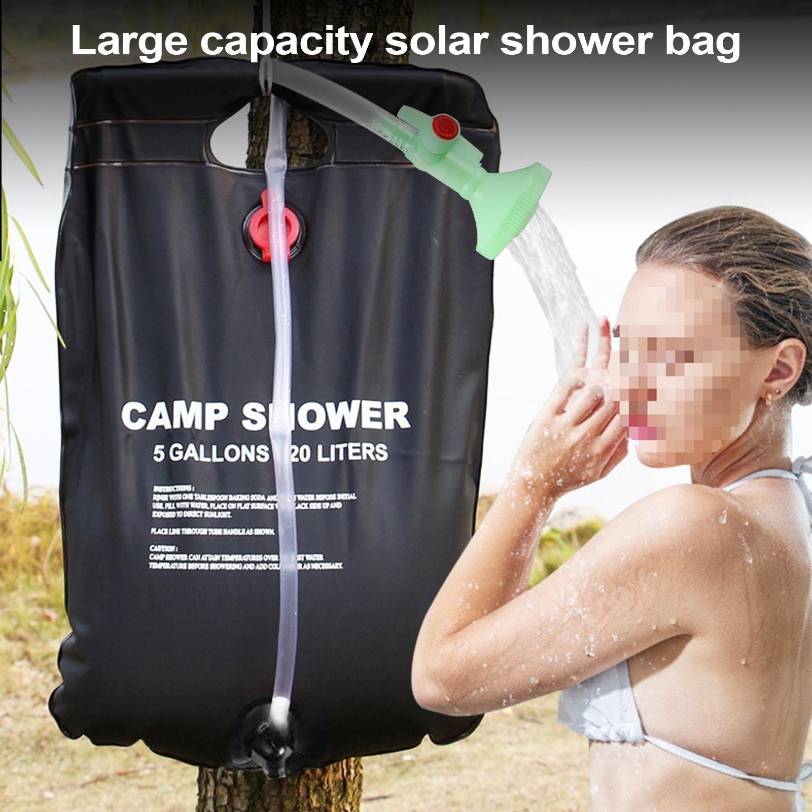 Outdoor Camping Hot Water Shower - حقيبة استحمام خارجية، خزان ماء للتخييم،