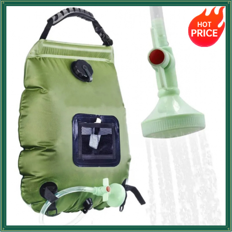 Outdoor Camping Hot Water Shower - حقيبة استحمام شمسية 20 لتر للاستخدام