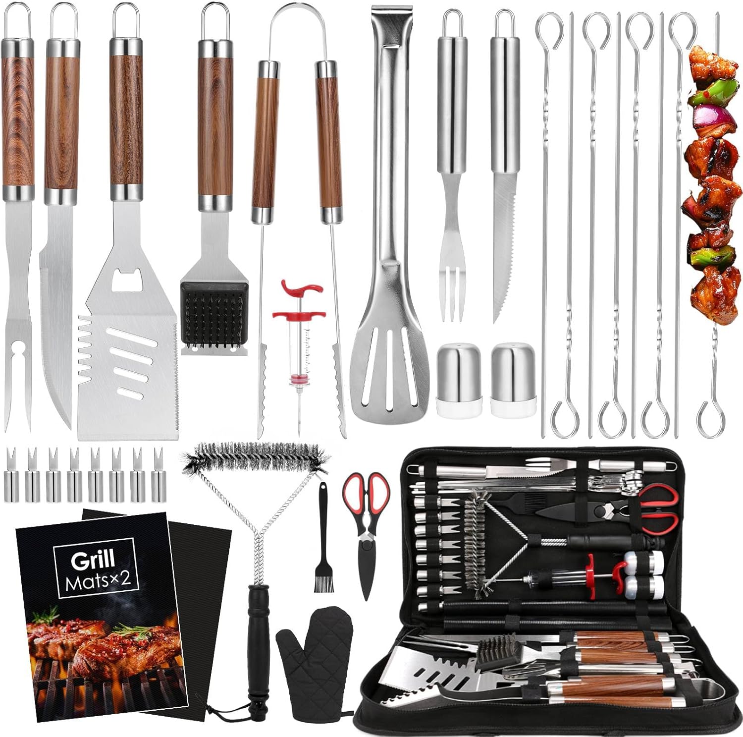 Outdoor Camping Utensils - طقم أدوات شواء متين مكون من