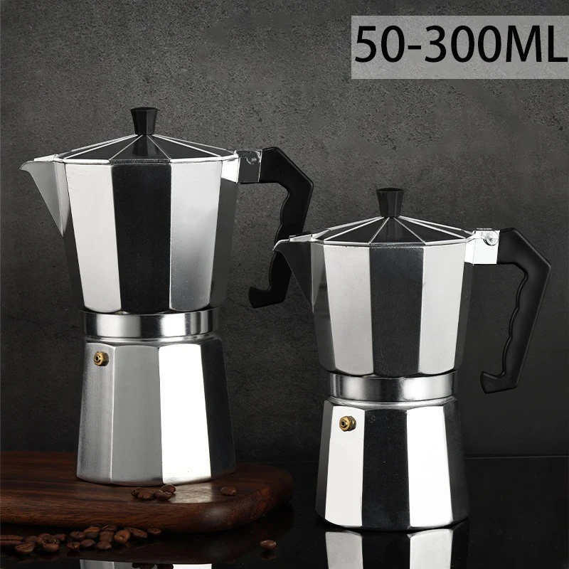 Camp Percolator Coffee - وعاء موكا من الألومنيوم متعدد المقاسات