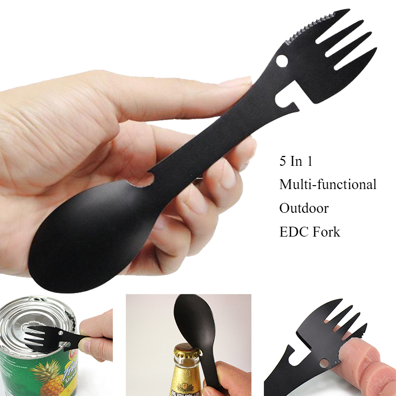 Outdoor Camping Utensils - طقم أدوات تخييم من الفولاذ المقاوم