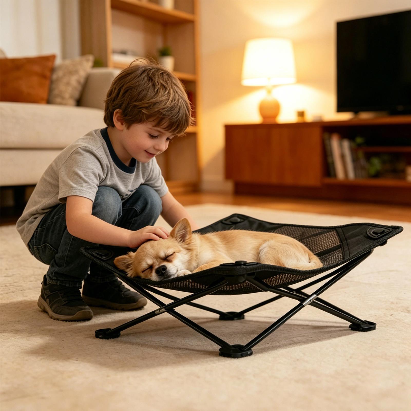 Outdoor Camping Dog Bed - سرير صيفي للكلاب مقاوم للرطوبة ومضاد