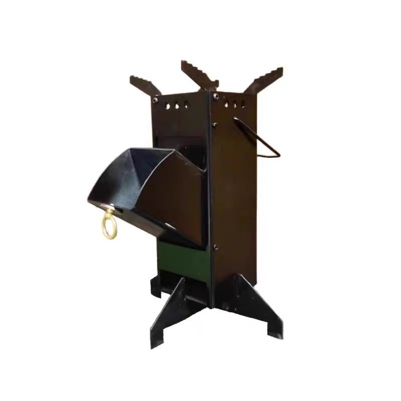 Outdoor Camping Wood Burning Stove - موقد صاروخي محمول، موقد حطب من
