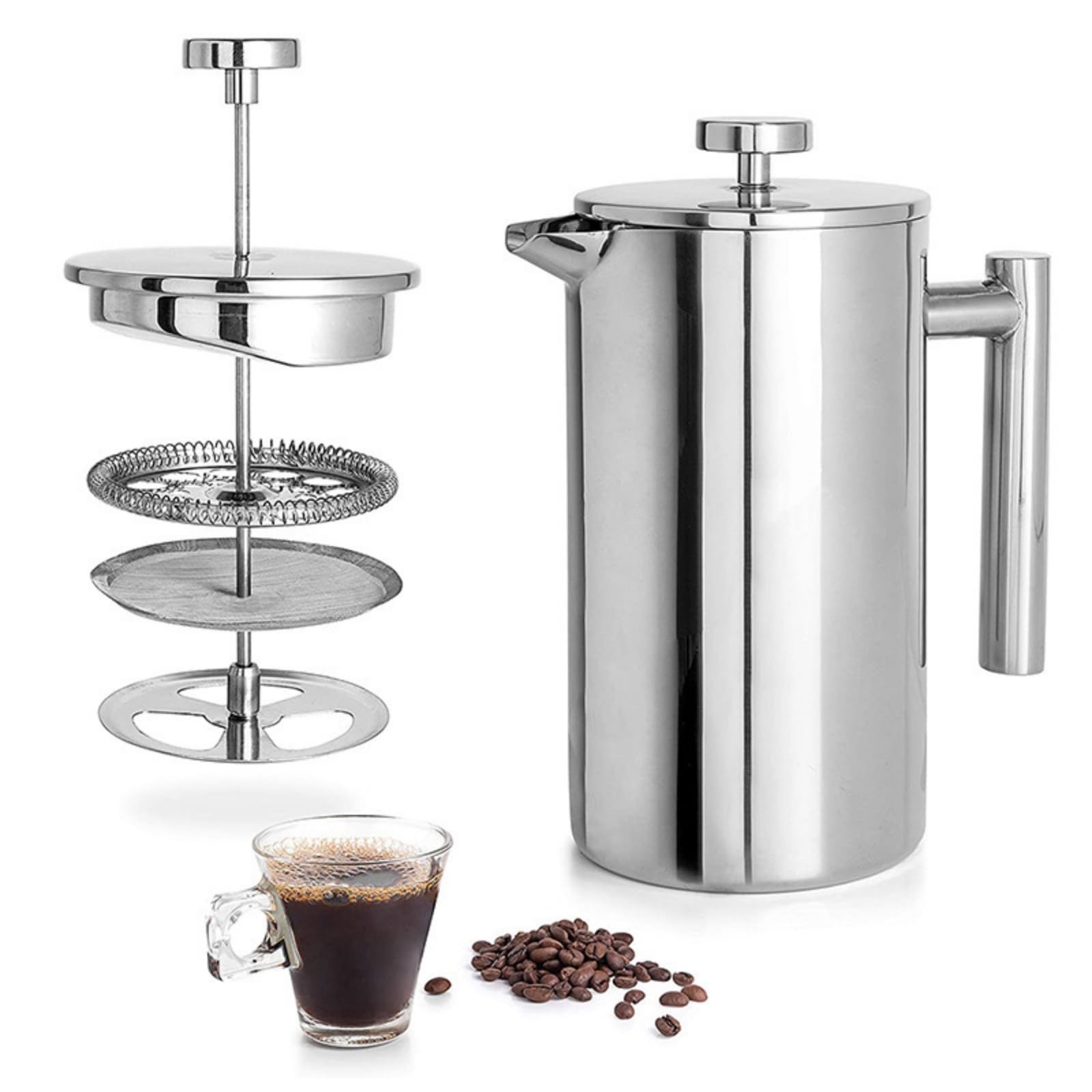 Camp Percolator Coffee - إبريق قهوة فرنسي محمول من الستانلس