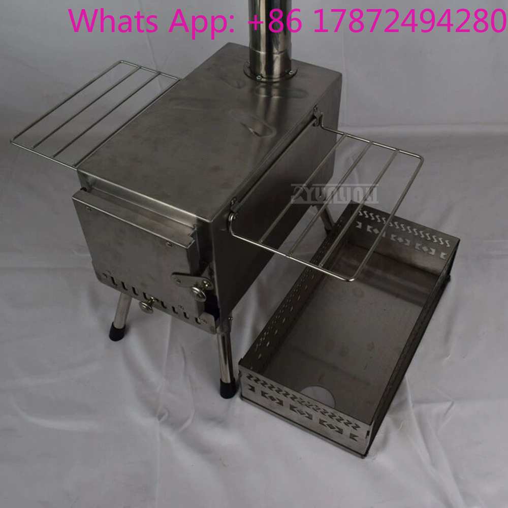 Outdoor Camping Wood Burning Stove - موقد تدفئة محمول يعمل بالخشب، موقد