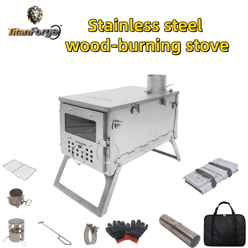 Outdoor Camping Stove Wood - موقد خشبي قابل للطي، من الفولاذ