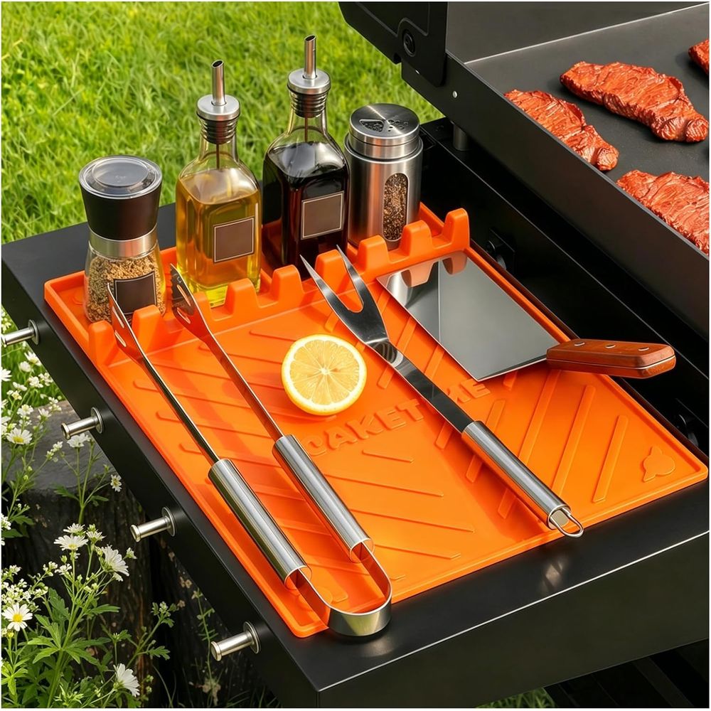 Cooking Outdoor Camping - حصائر شواء سيليكون أو ملحقات الشواء،