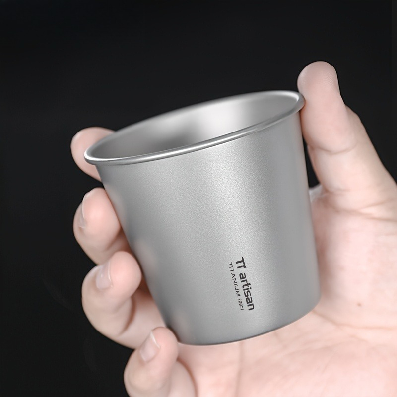 Outdoor Camping Utensils - كوب تخييم خارجي من التيتانيوم بسعة