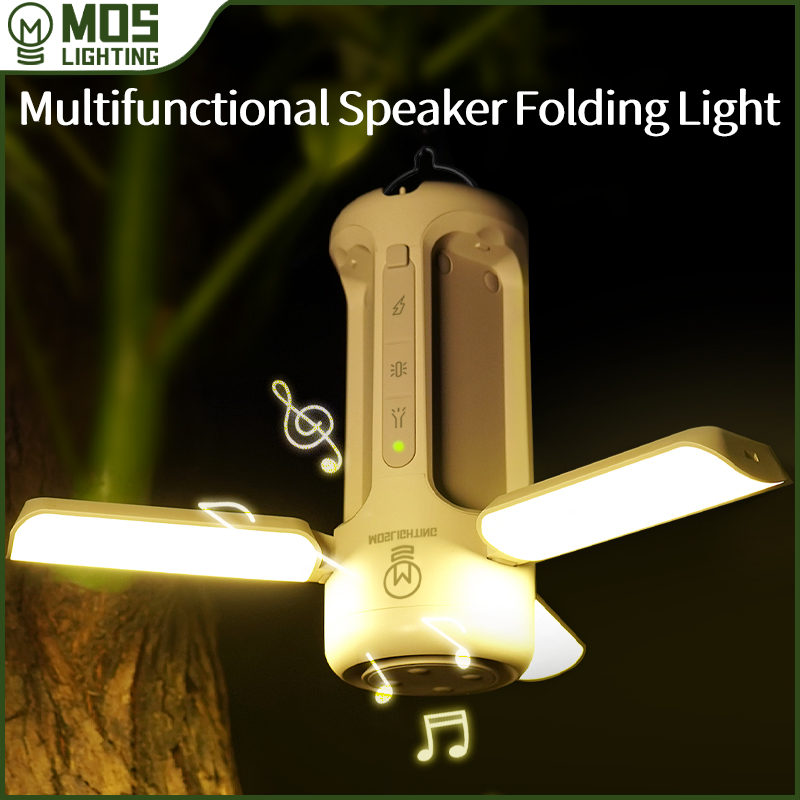 Zd Outdoor Camping - MOSLIGHTING-مكبر صوت بلوتوث محمول مع مصباح