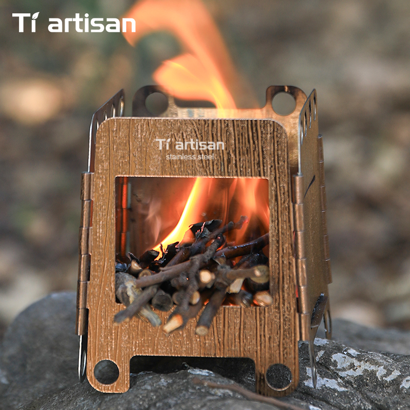 موقد تخييم من الفولاذ المقاوم  - مراجعة Outdoor Camping Stove Wood وسعره