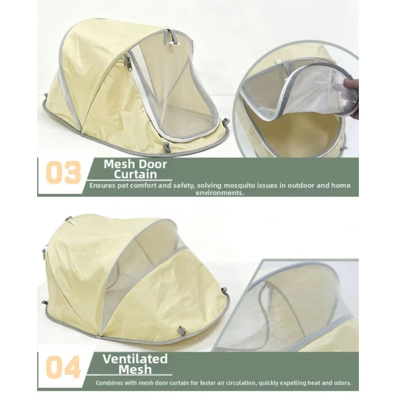 خيمة كلاب محمولة قابلة للطي، م - مراجعة Outdoor Camping Dog Bed وسعره
