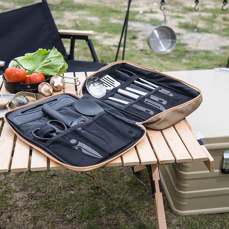 طقم أدوات طهي للتخييم مكون من  - مراجعة Outdoor Camping Utensils وسعره