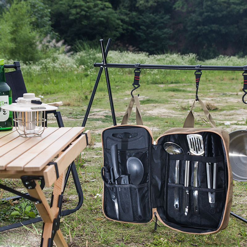 طقم أدوات طهي للتخييم مكون من  - مراجعة Outdoor Camping Utensils وسعره
