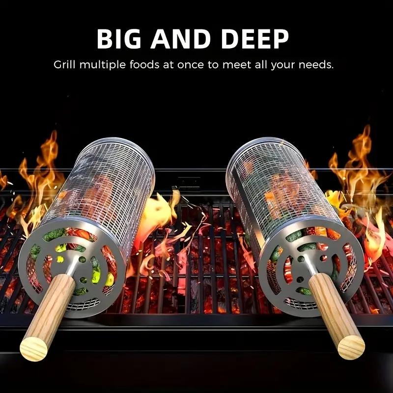 مجموعة سلال شواء دائرية من الف - مراجعة Cooking Outdoor Camping وسعره