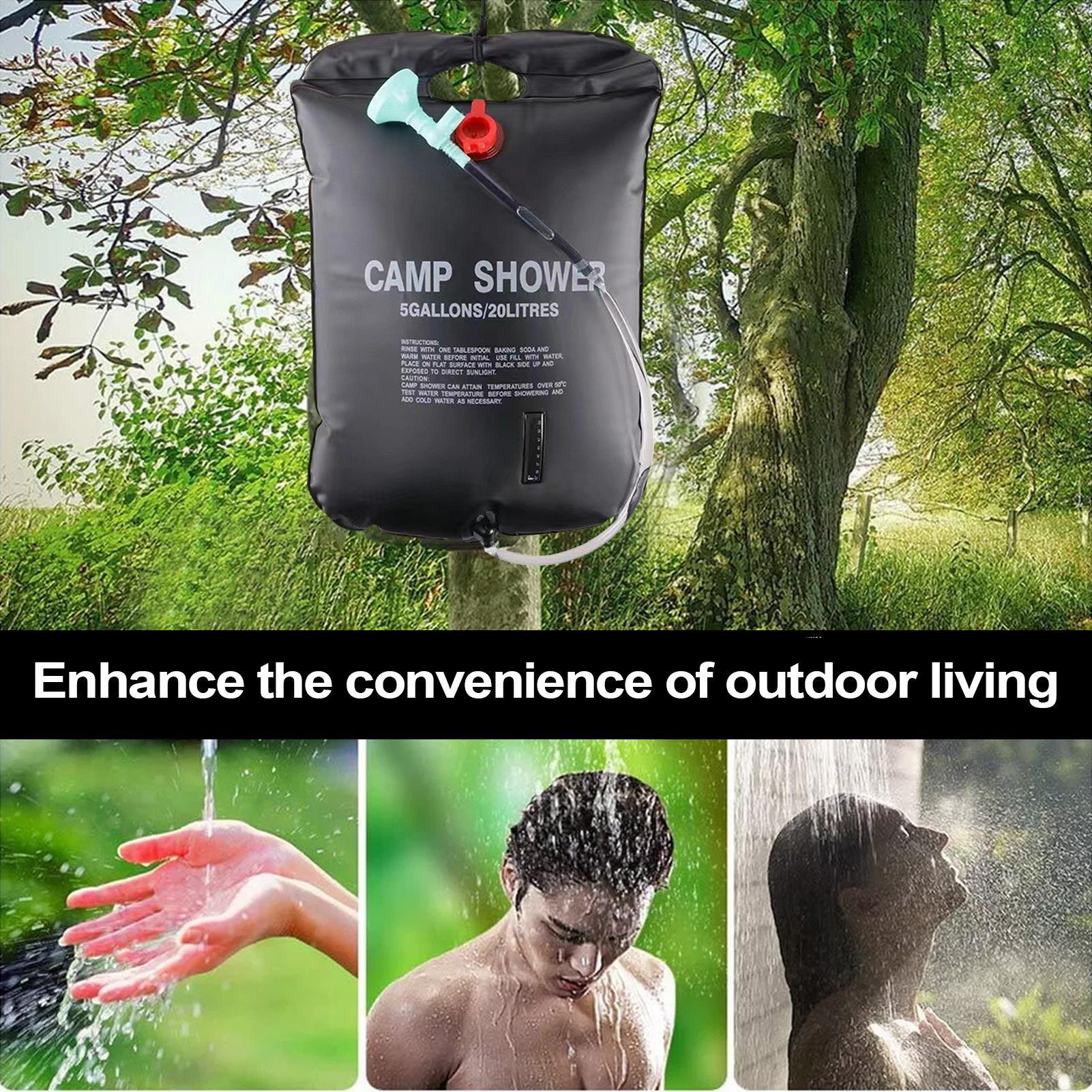 حقيبة استحمام خارجية، خزان ماء - مراجعة Outdoor Camping Hot Water Shower وسعره