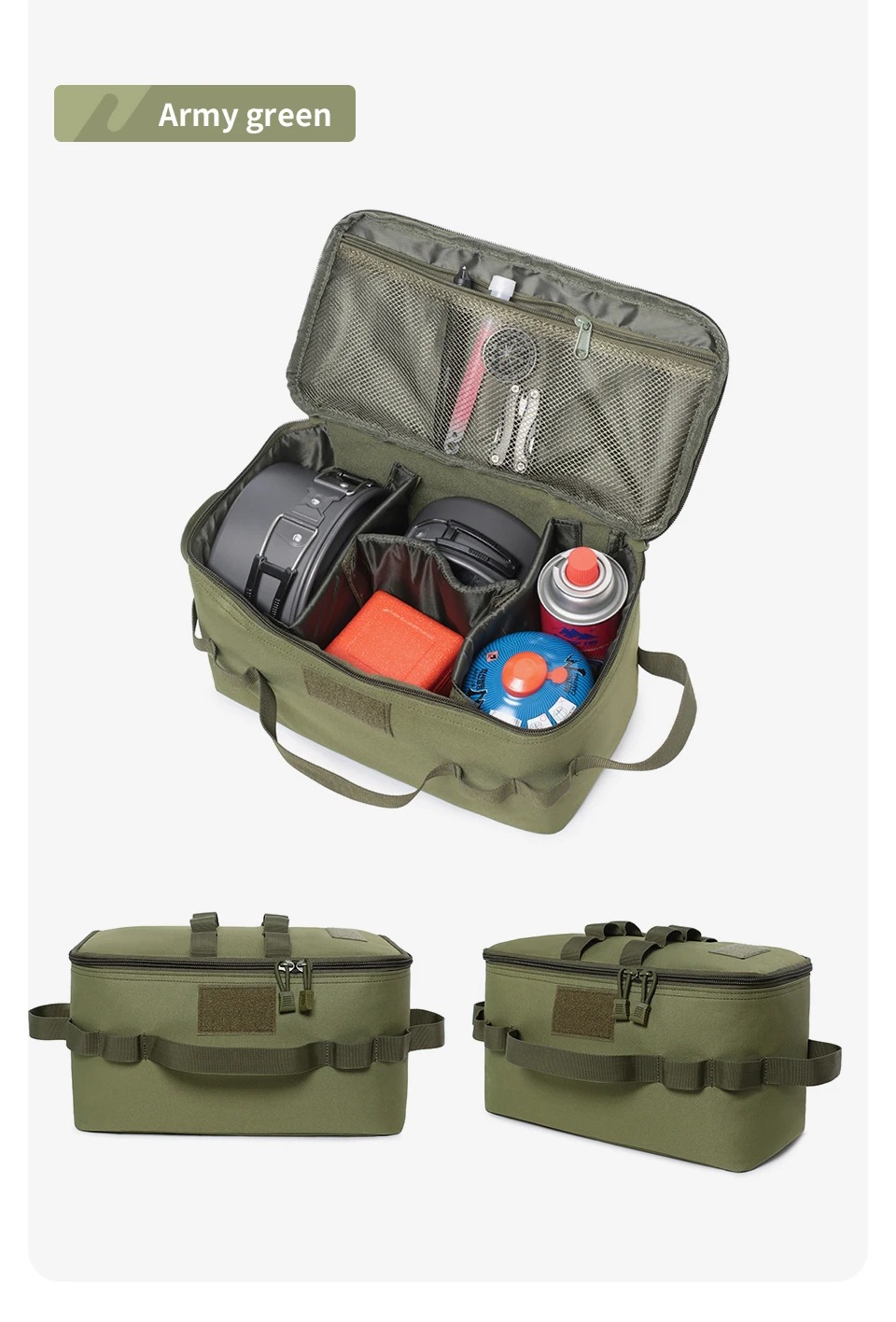 حقيبة تخزين خزان الغاز للتخييم - مراجعة Outdoor Camping Utensils وسعره