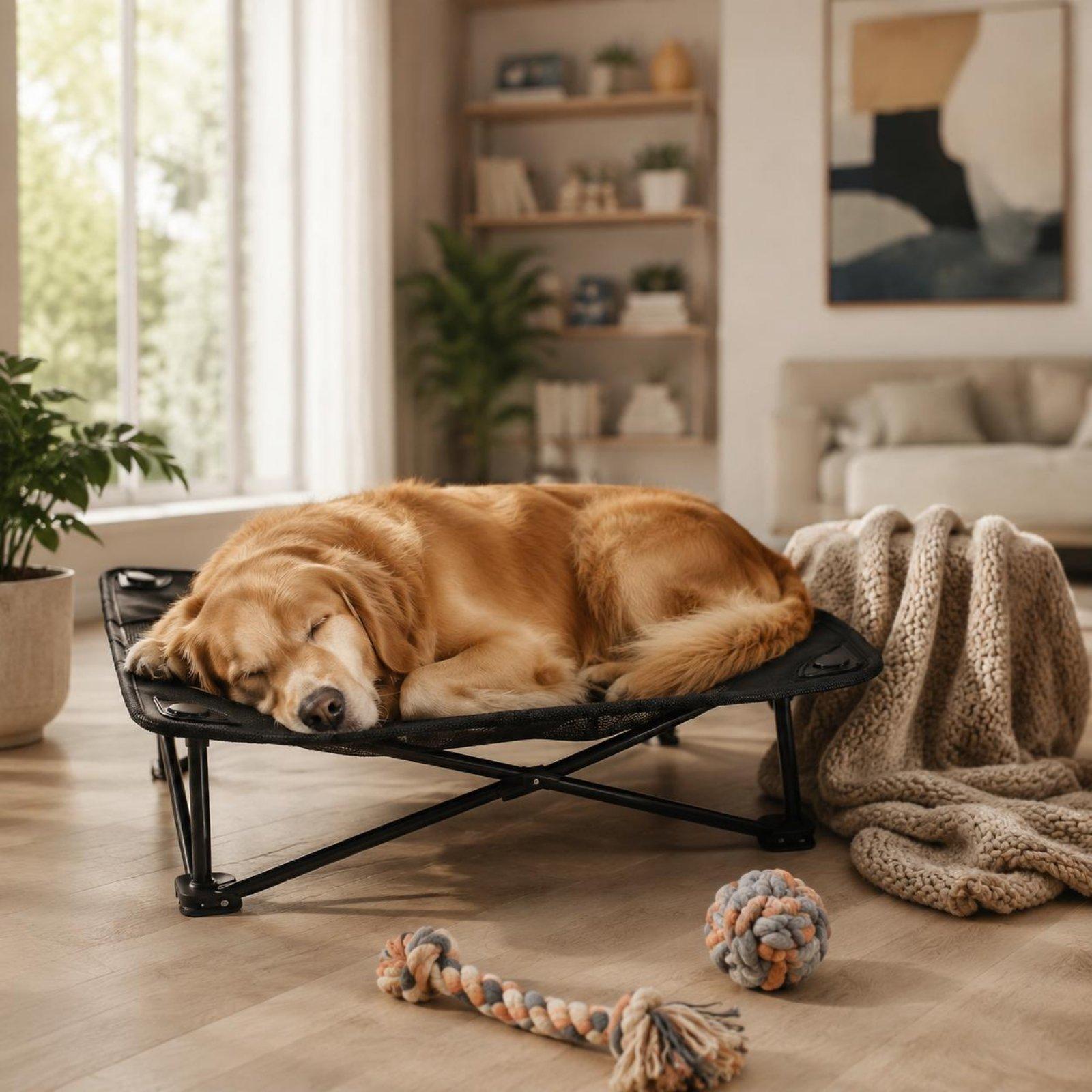 منصة استراحة خارجية مرتفعة للح - مراجعة Outdoor Camping Dog Bed وسعره