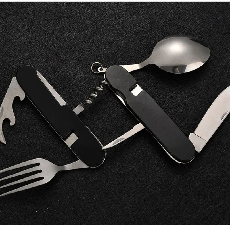 4 في 1 أدوات المائدة القابلة ل - مراجعة Outdoor Camping Utensils وسعره