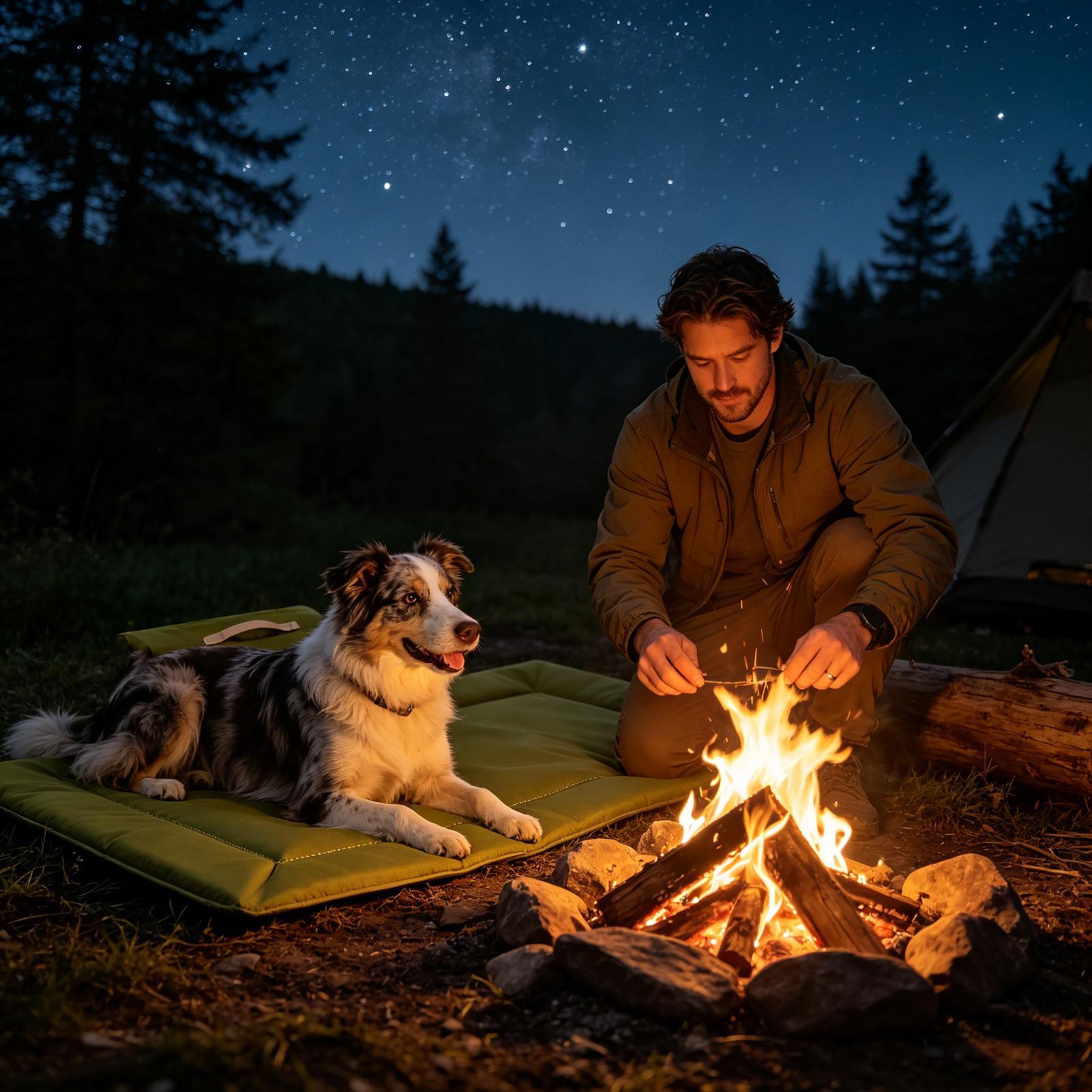 سرير سفر للكلاب قابل للطي وقاب - مراجعة Outdoor Camping Dog Bed وسعره