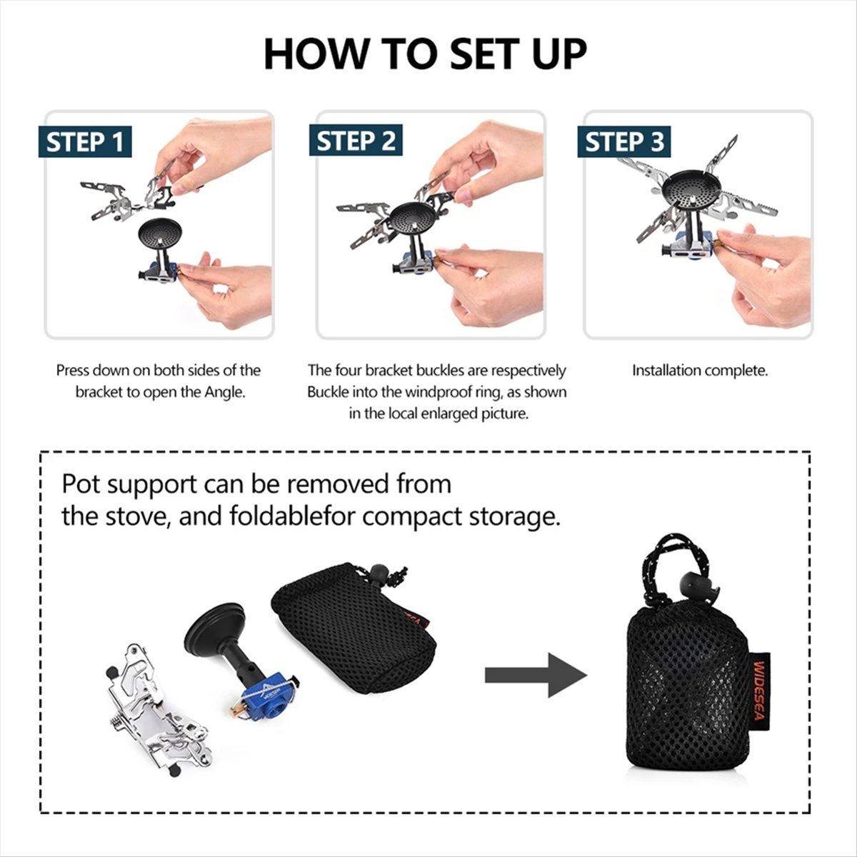 ABJV موقد غاز للتخييم في الهوا - مراجعة Outdoor Camping Outlet وسعره