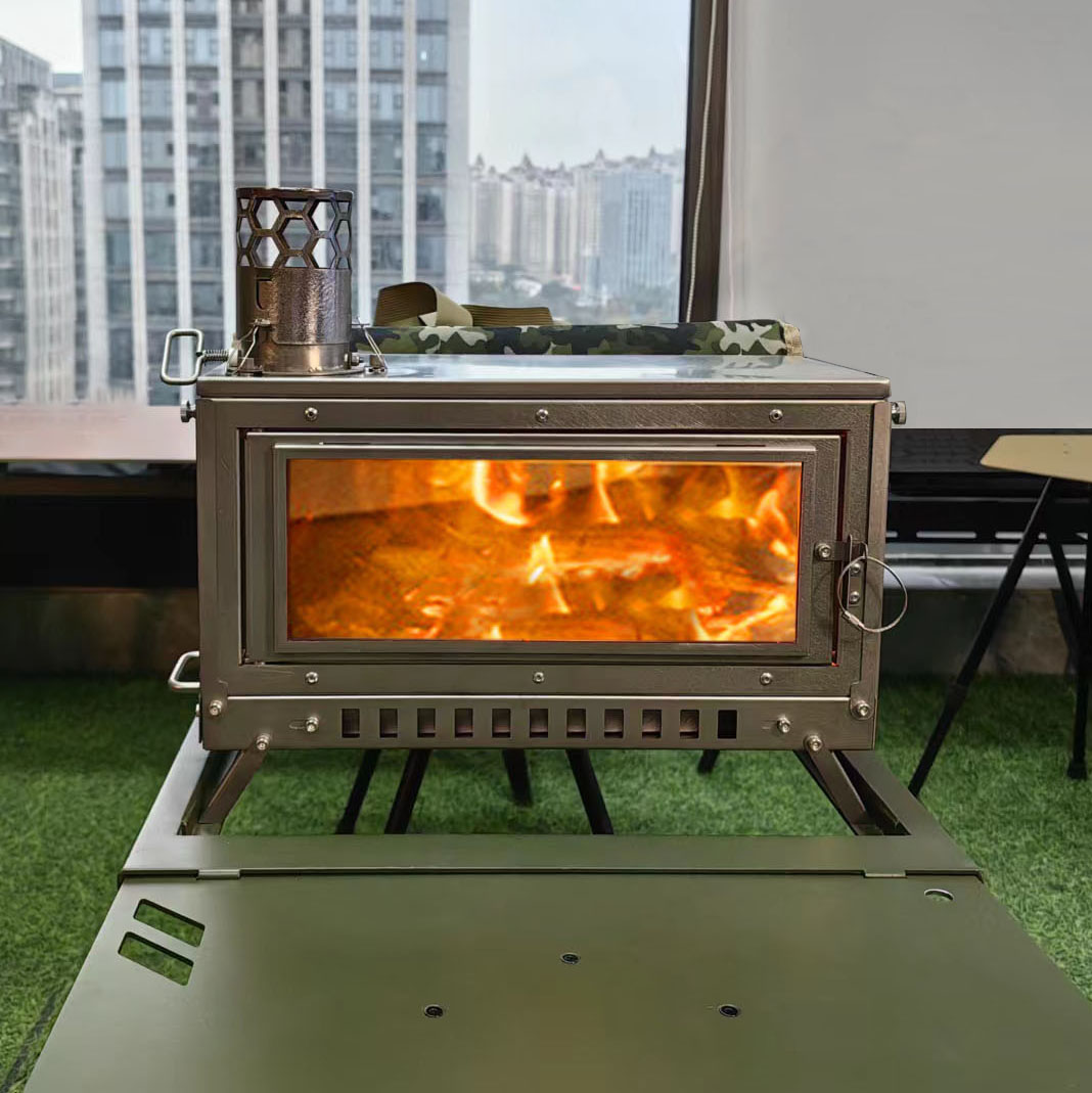 الحطب موقد خيمة موقد للطي المح - مراجعة Outdoor Camping Stove Wood وسعره