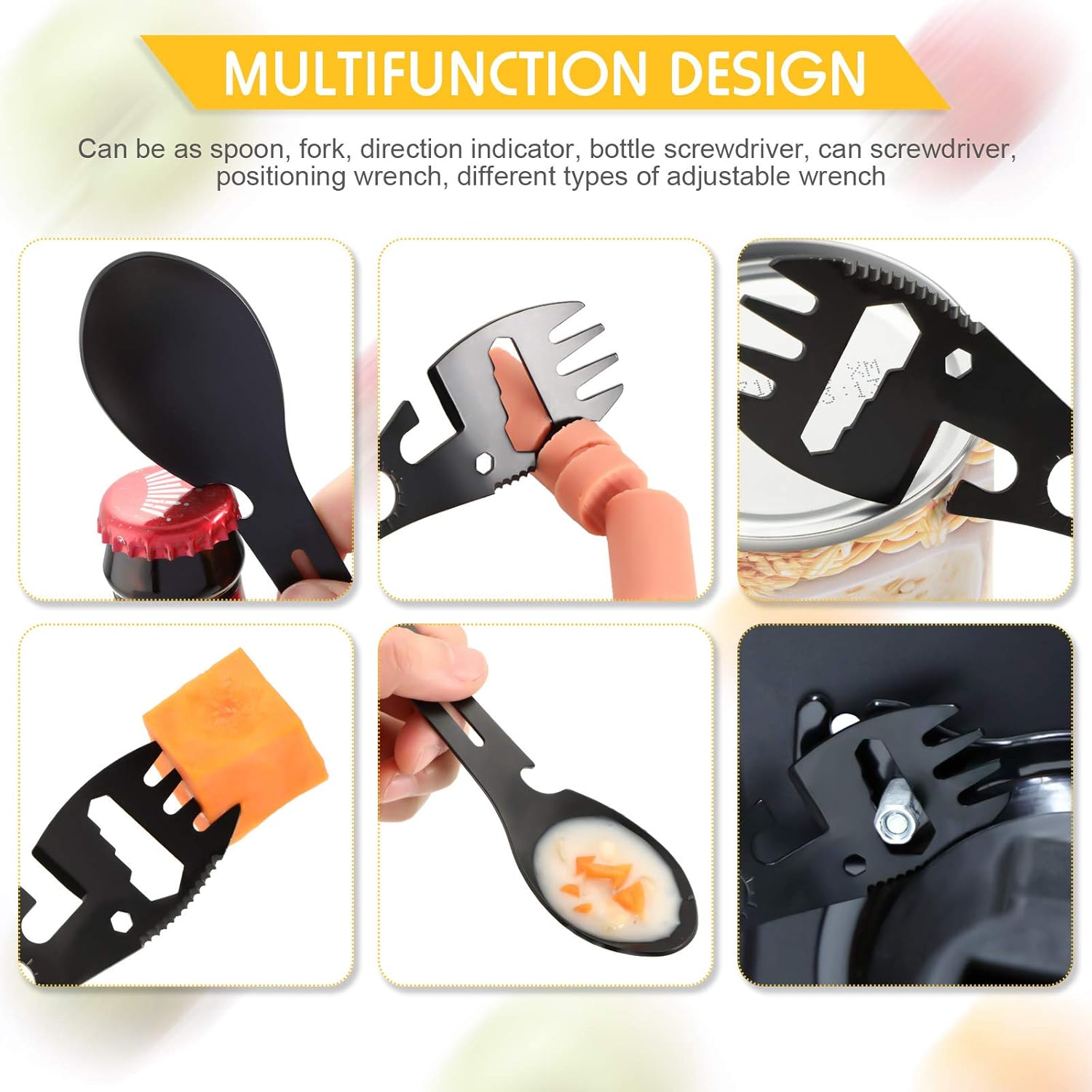 طقم أدوات تخييم من الفولاذ الم - مراجعة Outdoor Camping Utensils وسعره
