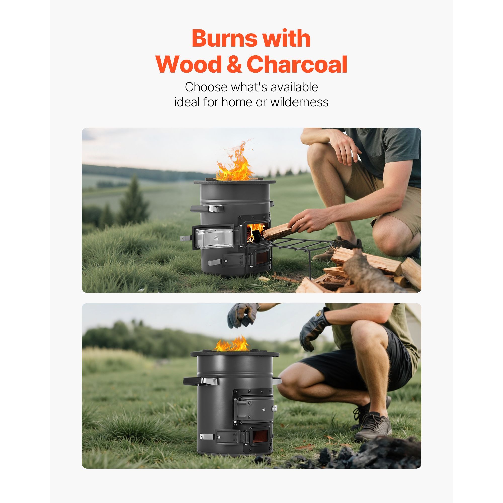 موقد صاروخي للتخييم، موقد صارو - مراجعة Outdoor Camping Wood Burning Stove وسعره