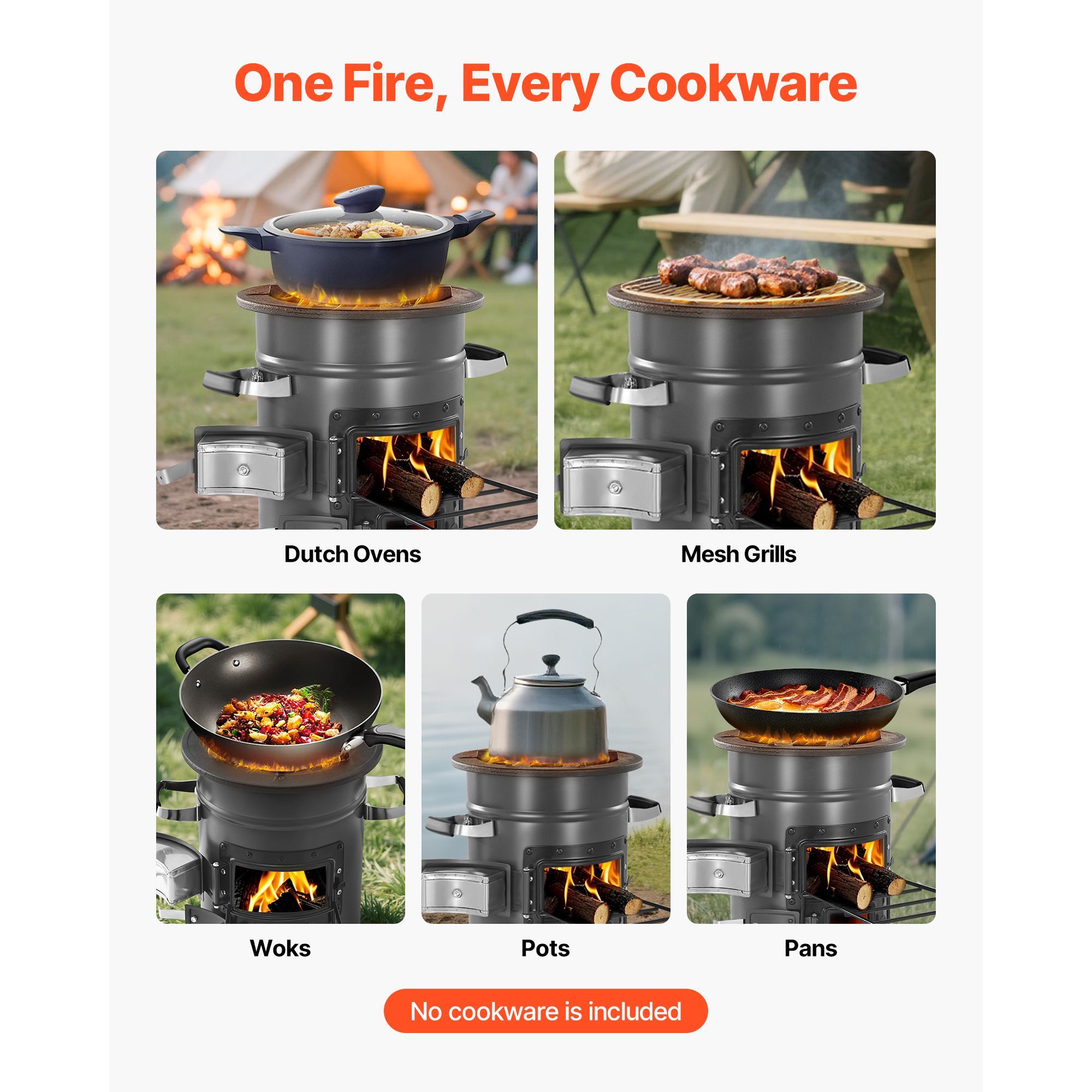 موقد صاروخي للتخييم، موقد صارو - مراجعة Outdoor Camping Wood Burning Stove وسعره
