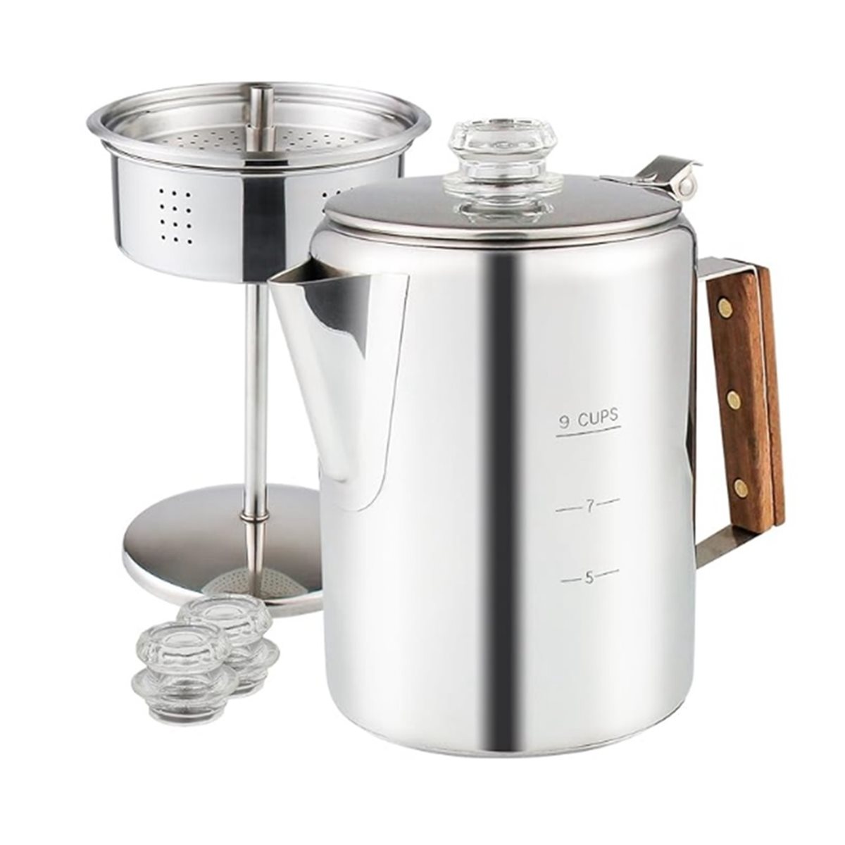 ماكينة تحضير القهوة المتوافقة  - مراجعة Camp Percolator Coffee وسعره