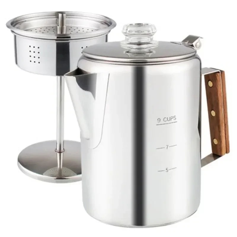 وعاء تحضير القهوة المحمول من ا - مراجعة Camp Percolator Coffee وسعره