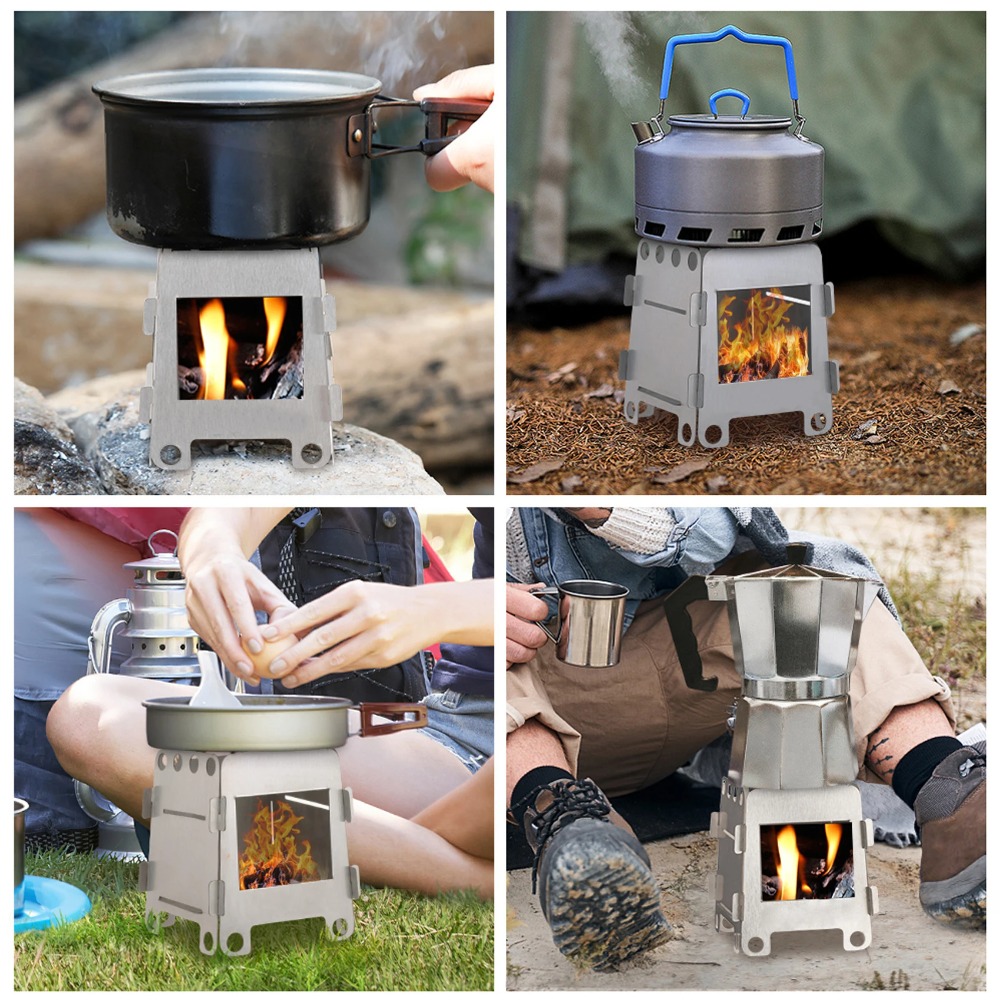 فرن التخييم موقد الخشب موقد ال - مراجعة Outdoor Camping Stove Wood وسعره