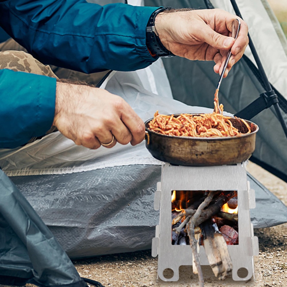 فرن التخييم موقد الخشب موقد ال - مراجعة Outdoor Camping Stove Wood وسعره