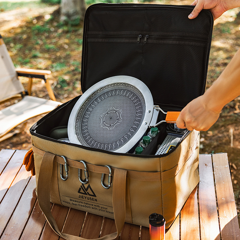 صندوق تخزين أدوات المائدة قابل - مراجعة Outdoor Camping Folding Storage Box وسعره
