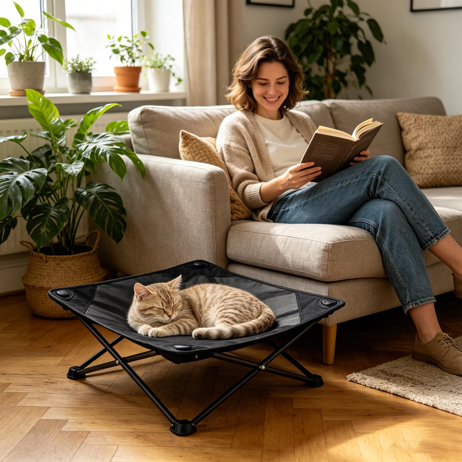 سرير صيفي للكلاب مقاوم للرطوبة - مراجعة Outdoor Camping Dog Bed وسعره