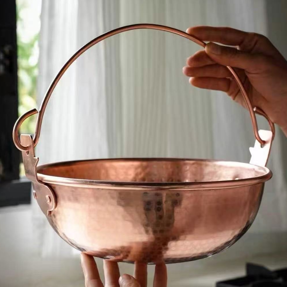 وعاء معلق نحاسي عتيق، وعاء سمي - مراجعة Outdoor Camping Utensils وسعره