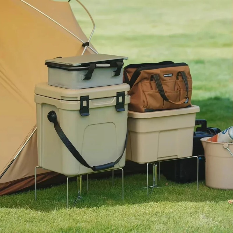 حامل صندوق التبريد، رف تخزين ص - مراجعة Outdoor Camping Folding Storage Box وسعره