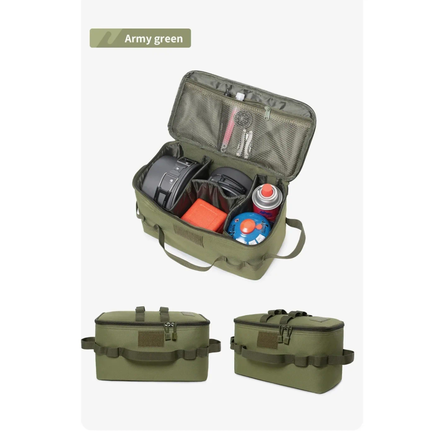 حقيبة تخزين كبيرة السعة للتخيي - مراجعة Outdoor Camping Utensils وسعره