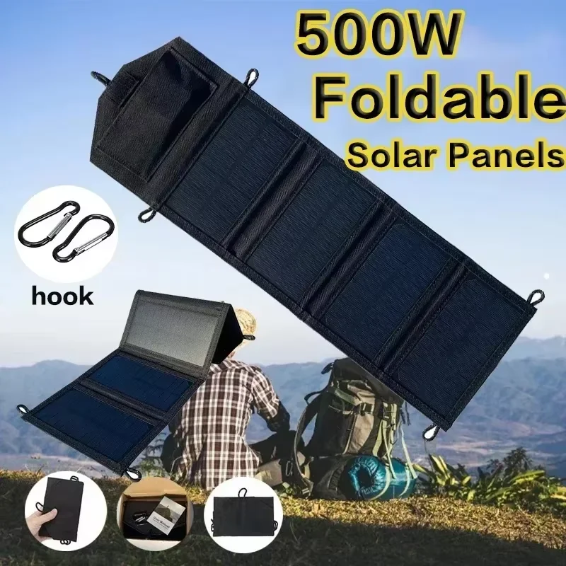 لوح شمسي قابل للطي بقوة 500 وا - مراجعة Zd Outdoor Camping وسعره