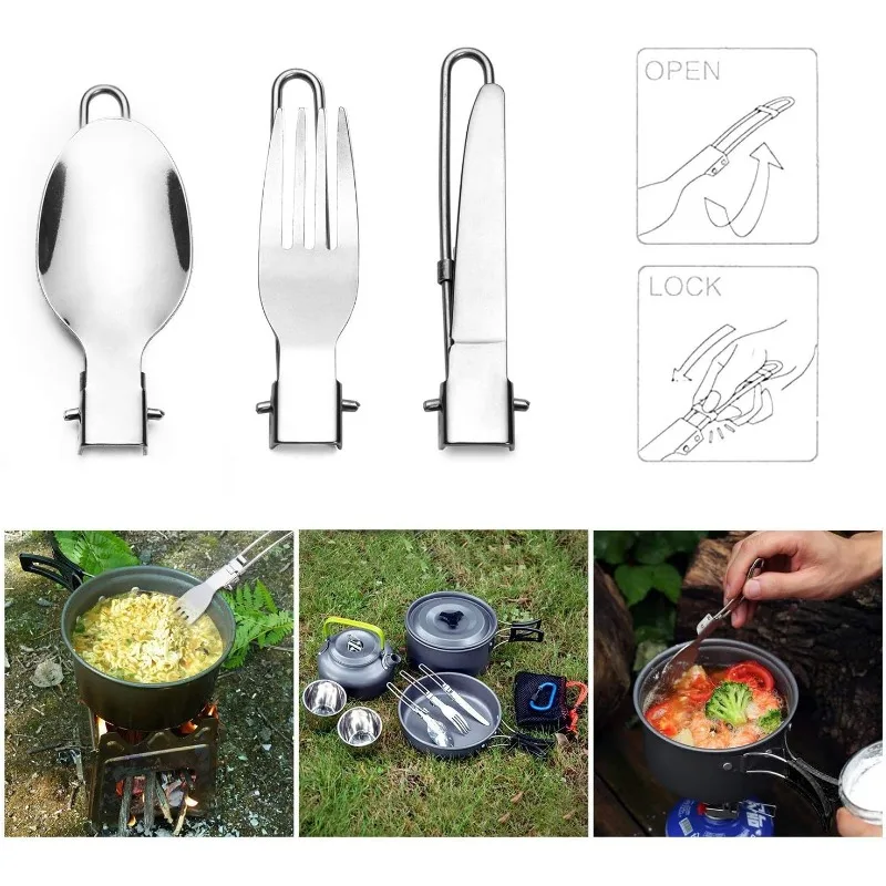 1-10 قطع من أدوات المائدة القا - مراجعة Outdoor Camping Glamping Share وسعره