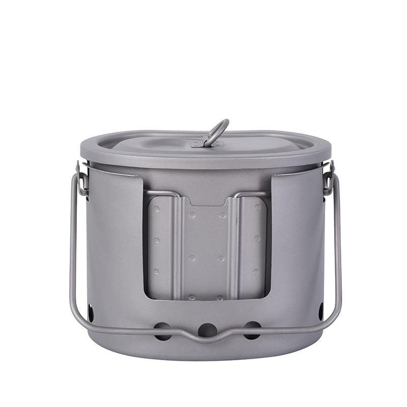 طقم أواني طهي من التيتانيوم بل - مراجعة Outdoor Camping Stove Wood وسعره
