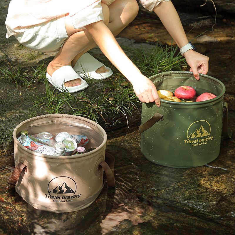دلو قابل للطي للسيارة، حوض قاب - مراجعة Outdoor Camping Outlet وسعره