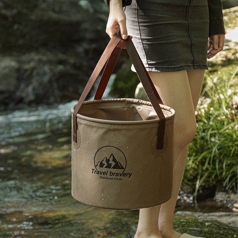 دلو قابل للطي للسيارة، حوض قاب - مراجعة Outdoor Camping Outlet وسعره