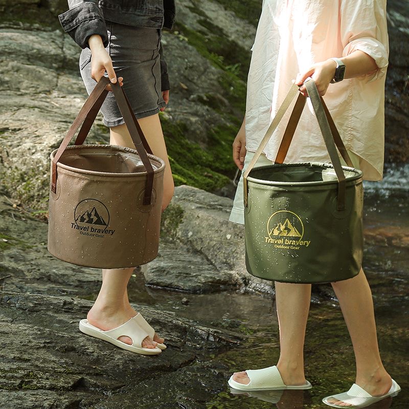 دلو قابل للطي للسيارة، حوض قاب - مراجعة Outdoor Camping Outlet وسعره