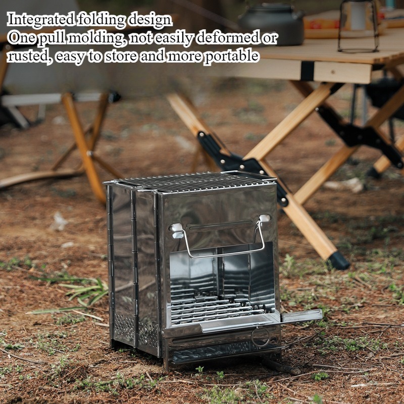 موقد شواء خارجي خفيف الوزن للغ - مراجعة Outdoor Camping Stove Wood وسعره
