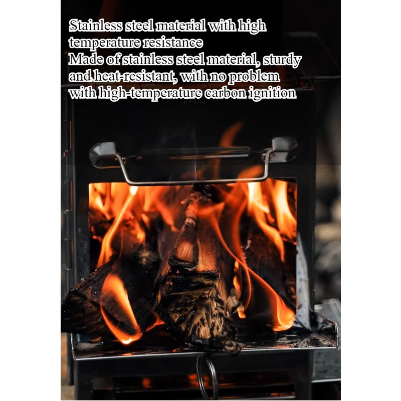 موقد شواء خارجي خفيف الوزن للغ - مراجعة Outdoor Camping Stove Wood وسعره