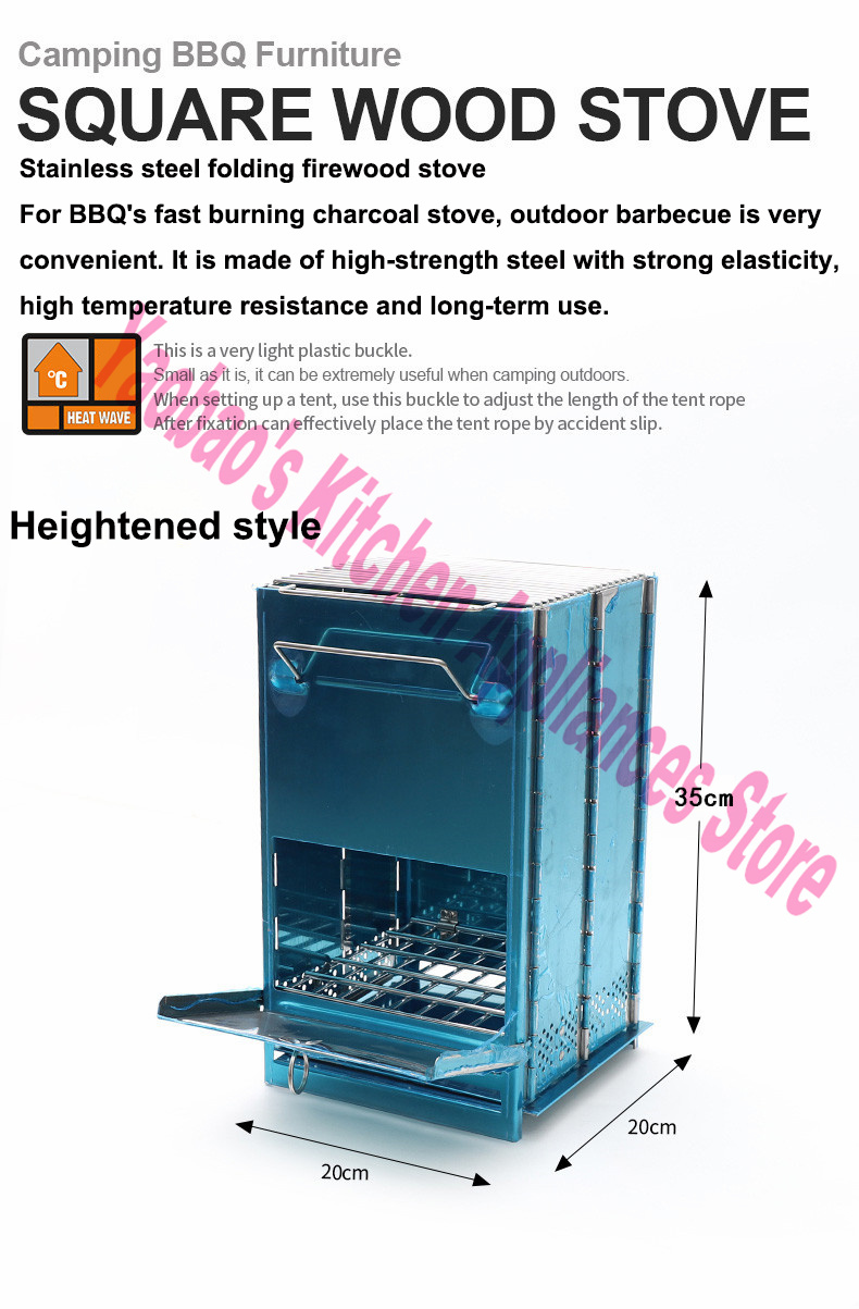 موقد خشبي للتخييم في الهواء ال - مراجعة Outdoor Camping Stove Wood وسعره